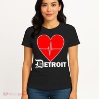 Heart Detroit Pulse Women's T-Shirt thumb 4
