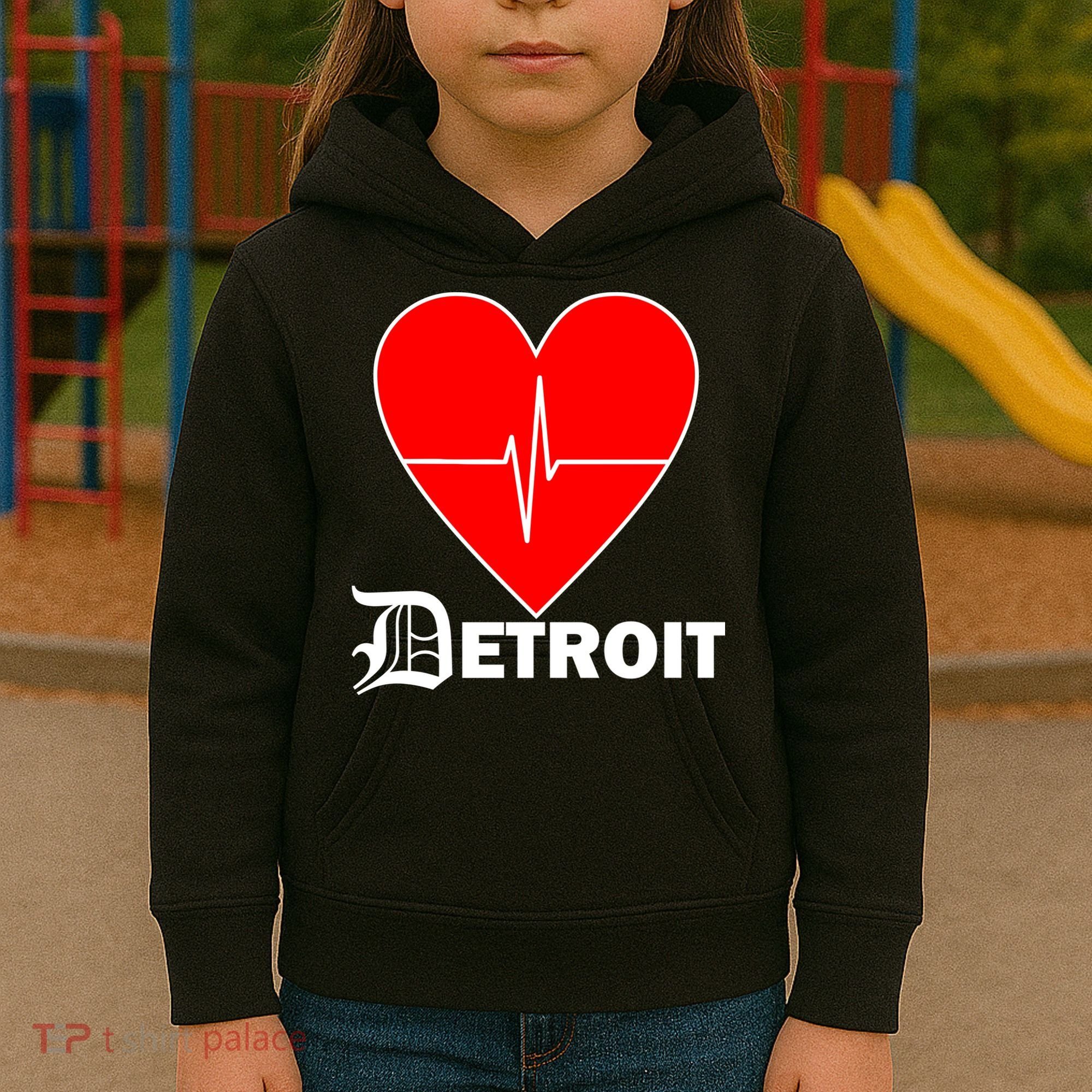 Heart Detroit Pulse Kids Hoodie