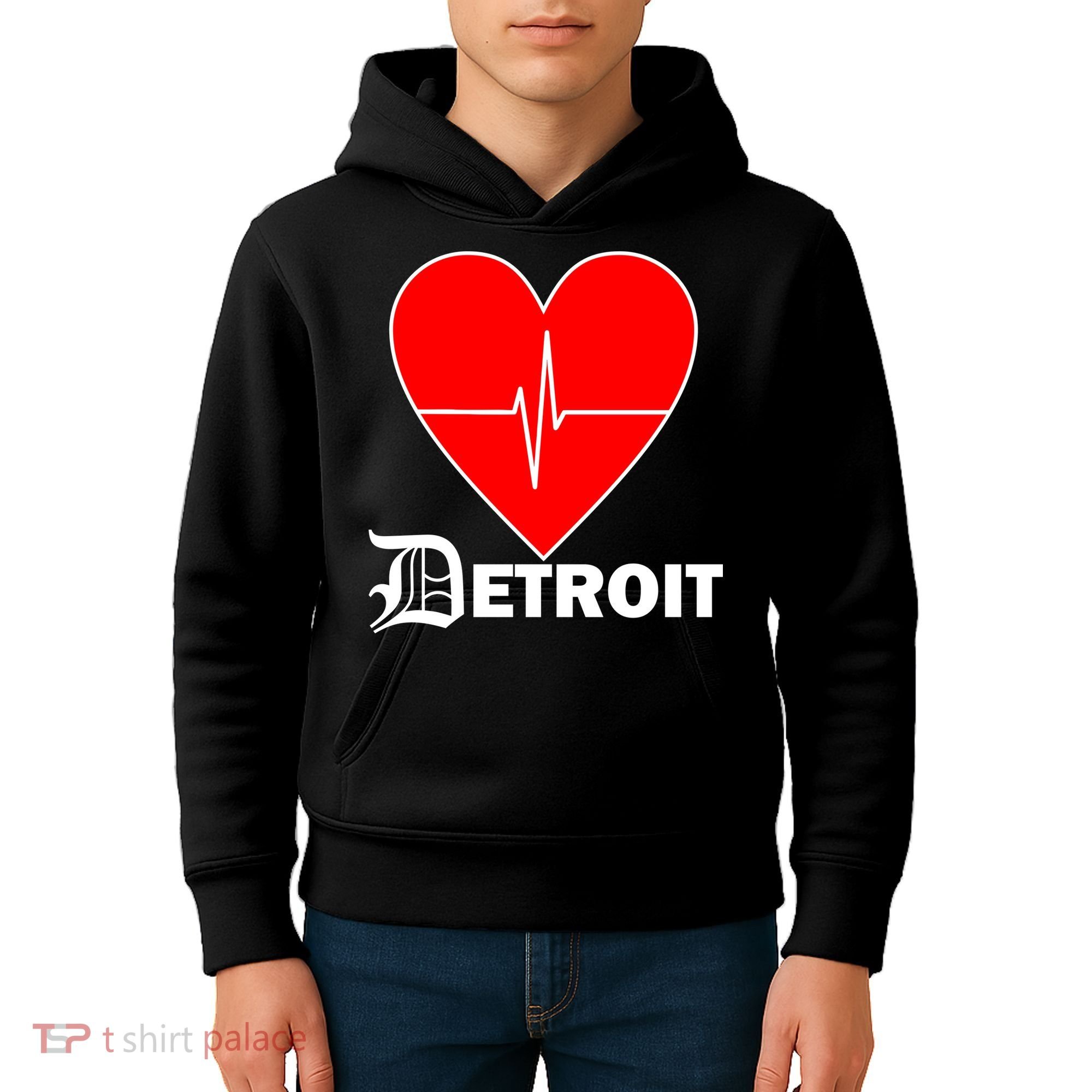 Heart Detroit Pulse Kids Hoodie