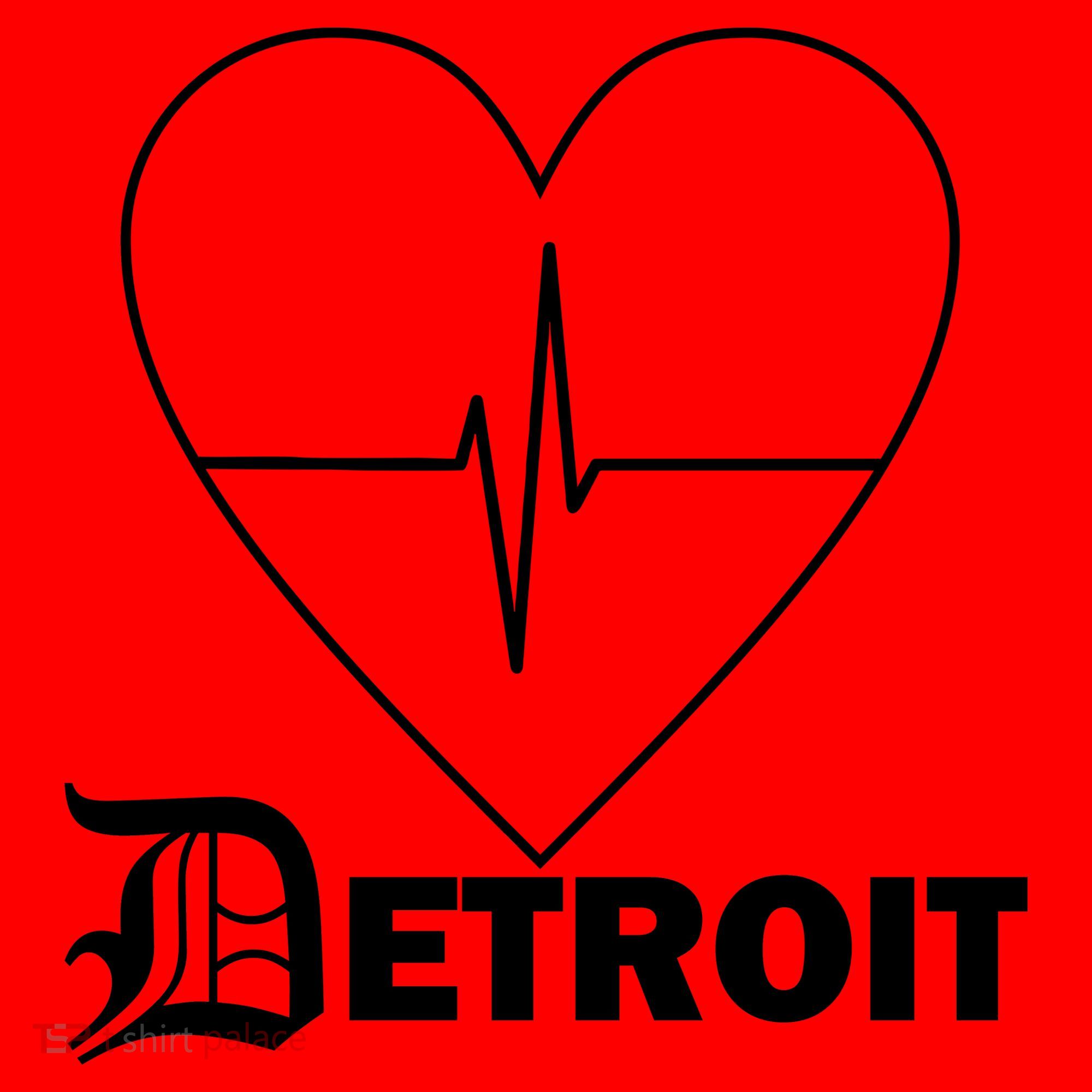 Heart Detroit Pulse Santa Hat