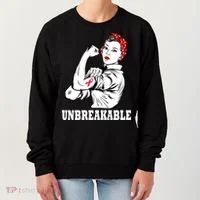 Heart Diseases Unbreakable We Can Do It Women's Sweatshirt thumb 0