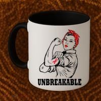 Heart Diseases Unbreakable We Can Do It Coffee Mug thumb 2