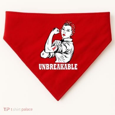 Heart Diseases Unbreakable We Can Do It USA-Made Doggie Bandana