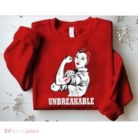 Heart Diseases Unbreakable We Can Do It Sweatshirt thumb 2