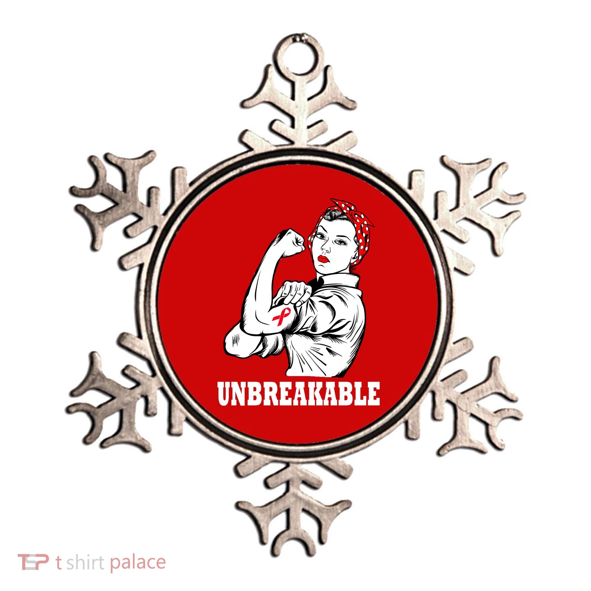 Heart Diseases Unbreakable We Can Do It Ornament