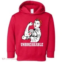 Heart Diseases Unbreakable We Can Do It Toddler Hoodie thumb 0