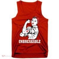 Heart Diseases Unbreakable We Can Do It Tank Top thumb 0