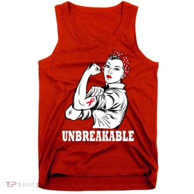 Heart Diseases Unbreakable We Can Do It Tank Top