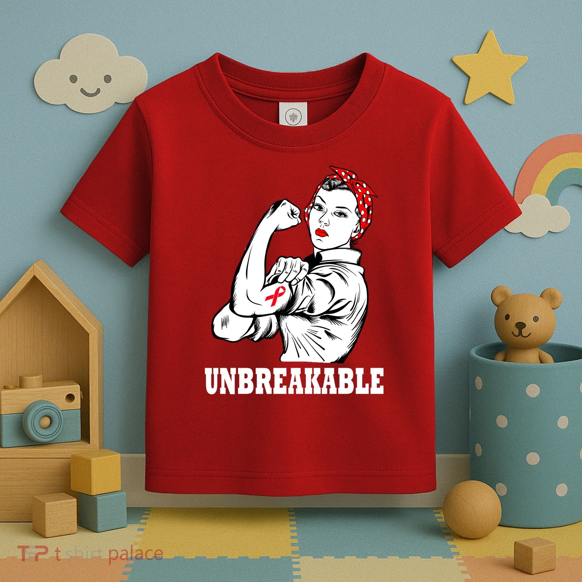 Heart Diseases Unbreakable We Can Do It Toddler T-Shirt