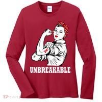 Heart Diseases Unbreakable We Can Do It Women's Long Sleeve Shirt thumb 0