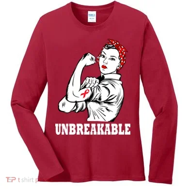 Heart Diseases Unbreakable We Can Do It Women's Long Sleeve Shirt