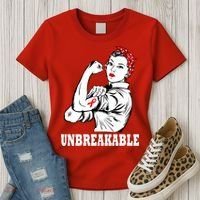 Heart Diseases Unbreakable We Can Do It Women's T-Shirt thumb 3