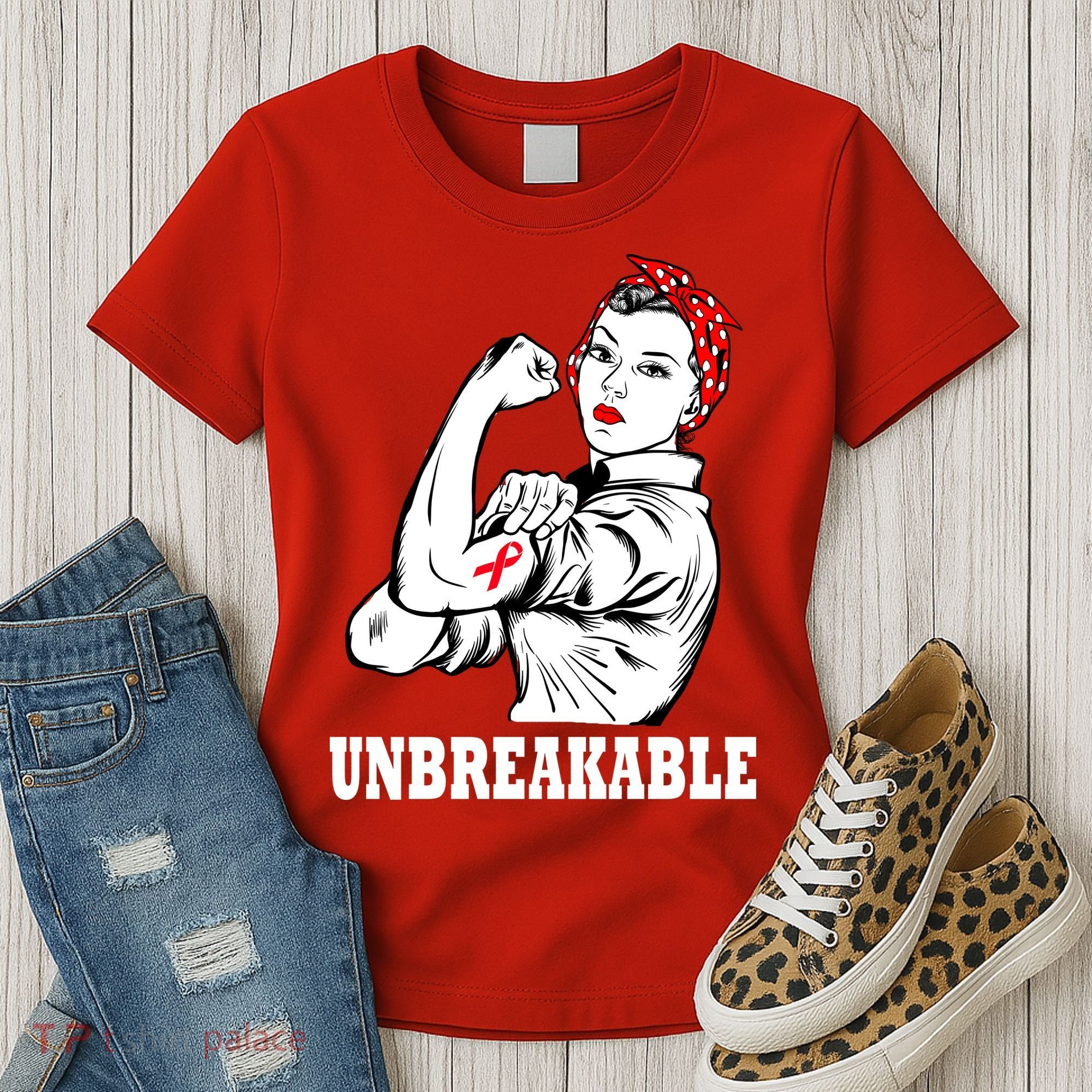 Heart Diseases Unbreakable We Can Do It Women's T-Shirt