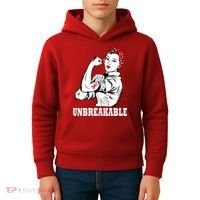 Heart Diseases Unbreakable We Can Do It Kids Hoodie thumb 4