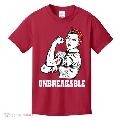 Heart Diseases Unbreakable We Can Do It Kids T-Shirt