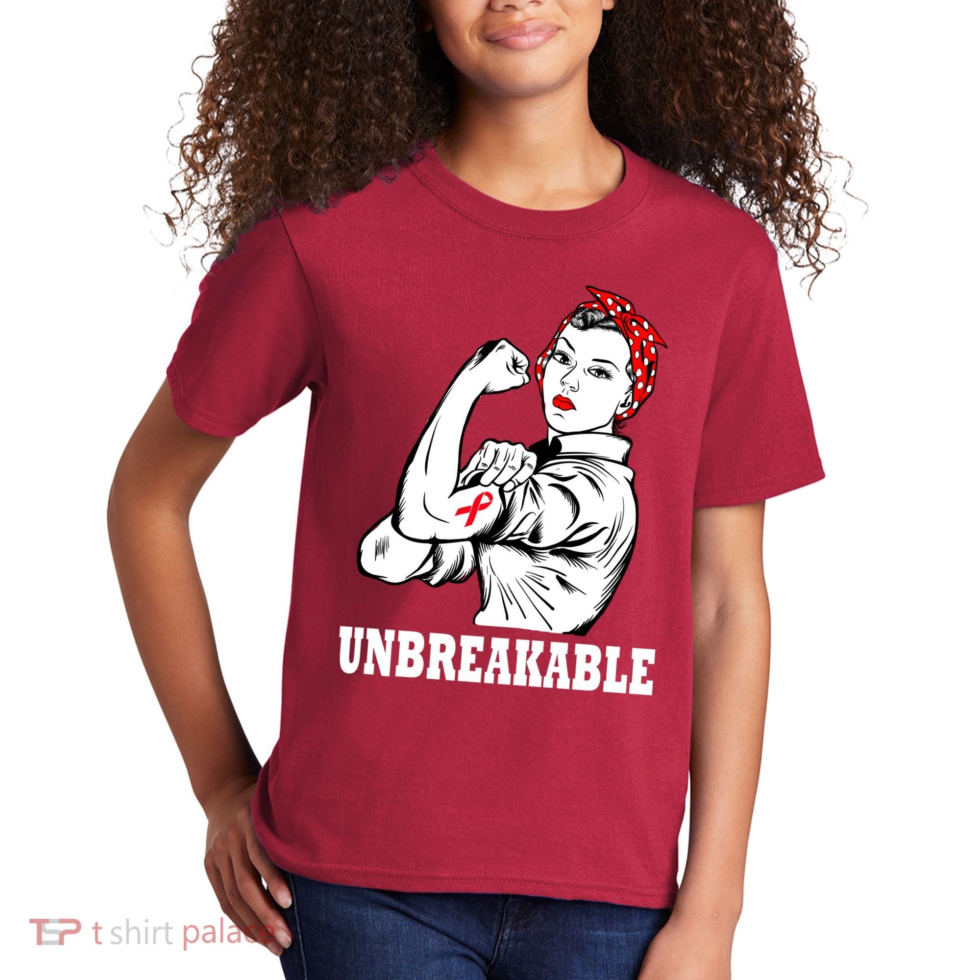 Heart Diseases Unbreakable We Can Do It Kids T-Shirt