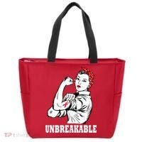 Heart Diseases Unbreakable We Can Do It Tote Bag thumb 0