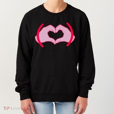 Heart Hands Sign Love Tribute Women's Sweatshirt