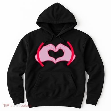 Heart Hands Sign Love Tribute Hoodie