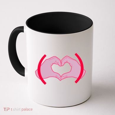 Heart Hands Sign Love Tribute Coffee Mug
