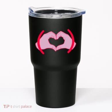 Heart Hands Sign Love Tribute Tumbler