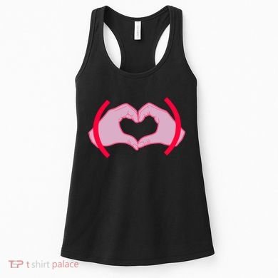 Heart Hands Sign Love Tribute Women's Tank Top