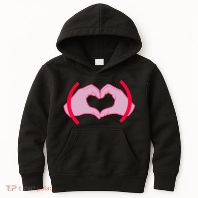 Heart Hands Sign Love Tribute Kids Hoodie