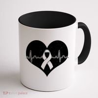 Heart Health Awareness Heartbeat Coffee Mug thumb 1