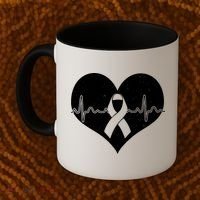 Heart Health Awareness Heartbeat Coffee Mug thumb 2