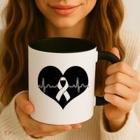 Heart Health Awareness Heartbeat Coffee Mug thumb 3