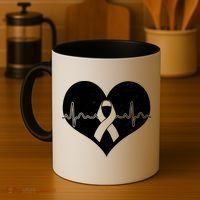 Heart Health Awareness Heartbeat Coffee Mug thumb 4