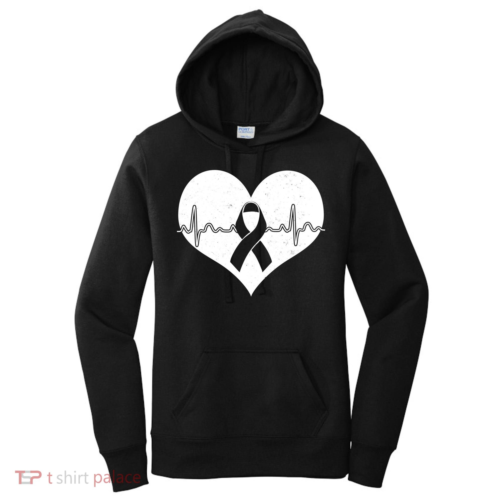 Heart Health Awareness Heartbeat Women's Hoodie