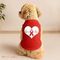 Heart Health Awareness Heartbeat Doggie Tank thumb 2