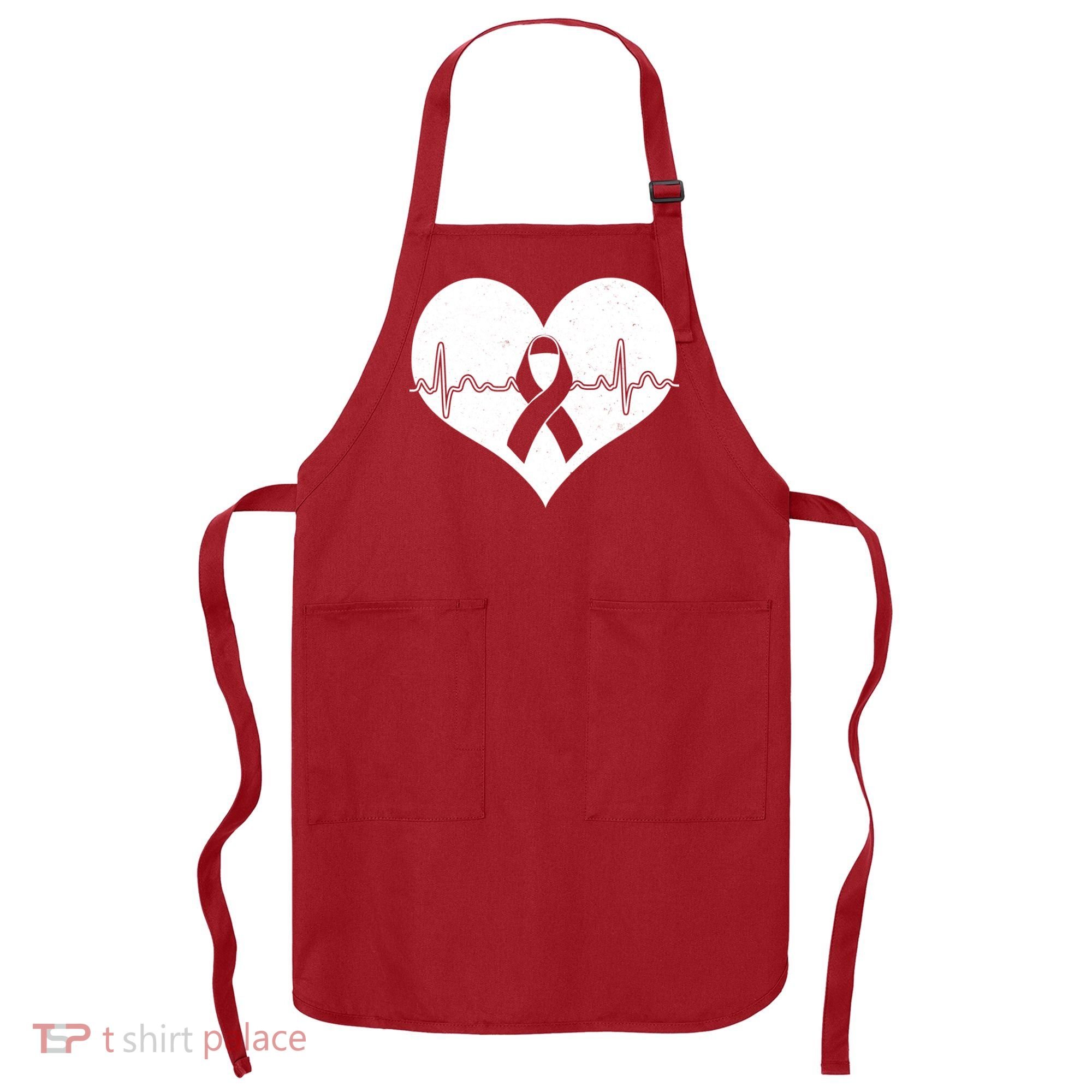 Heart Health Awareness Heartbeat Apron