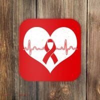 Heart Health Awareness Heartbeat Coaster thumb 0