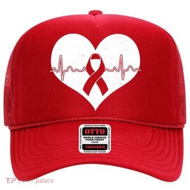 Heart Health Awareness Heartbeat Hat