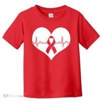 Heart Health Awareness Heartbeat Toddler T-Shirt thumb 0
