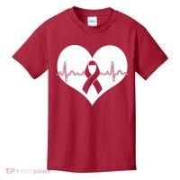 Heart Health Awareness Heartbeat Kids T-Shirt thumb 0