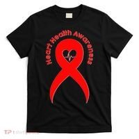 Heart Health Awareness Red Ribbon T-Shirt thumb 0