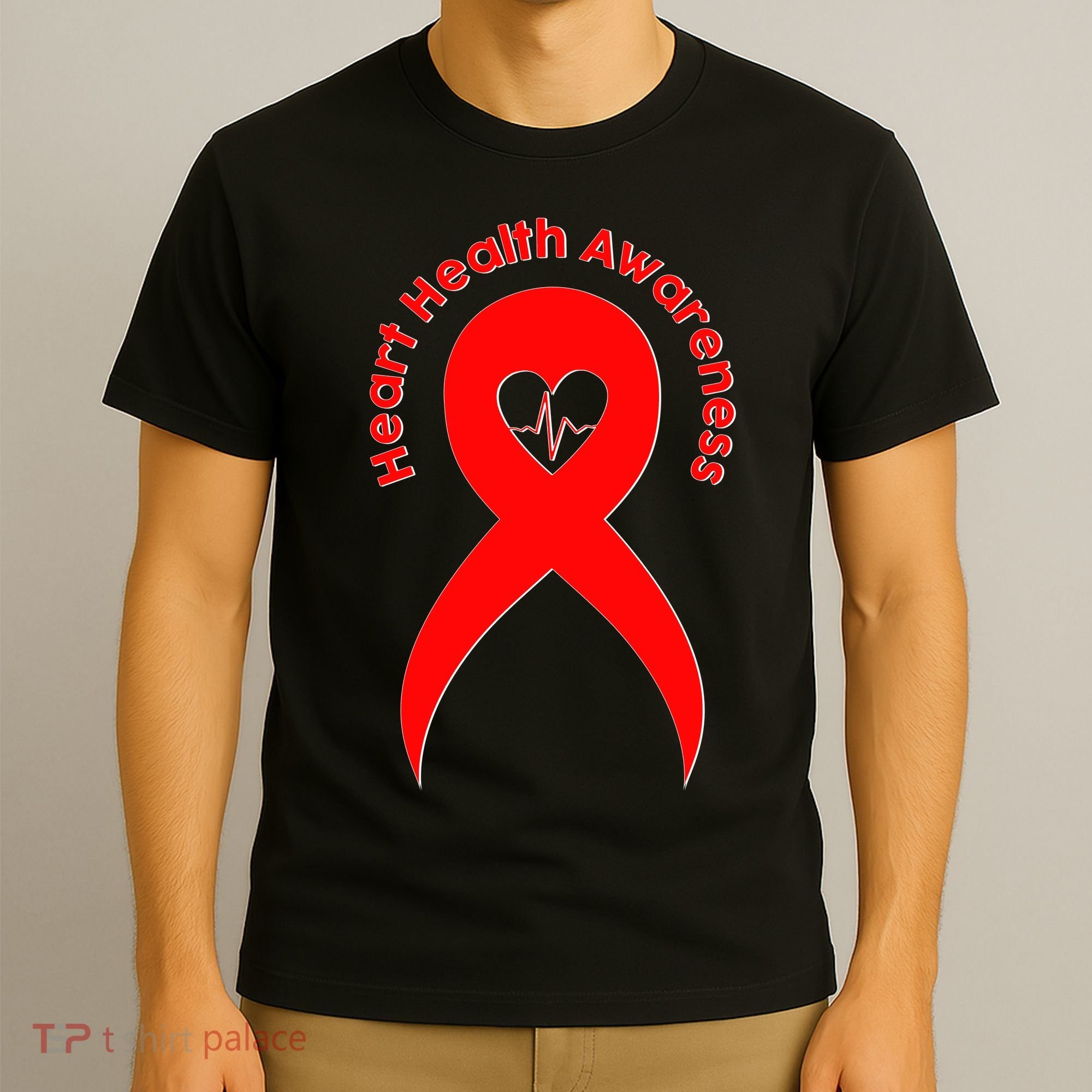 Heart Health Awareness Red Ribbon T-Shirt