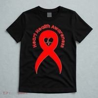Heart Health Awareness Red Ribbon T-Shirt thumb 5