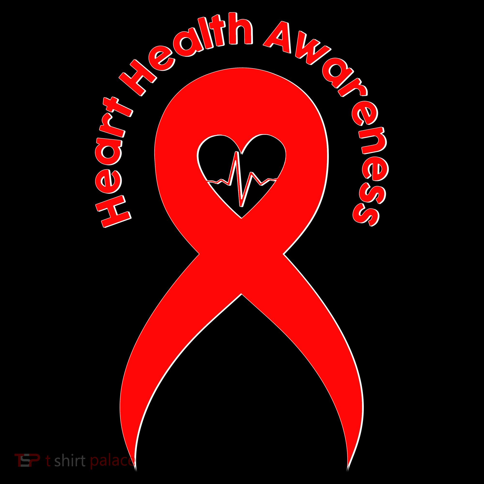 Heart Health Awareness Red Ribbon Coffee Mug