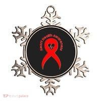 Heart Health Awareness Red Ribbon Ornament thumb 0