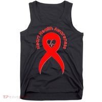 Heart Health Awareness Red Ribbon Tank Top thumb 0