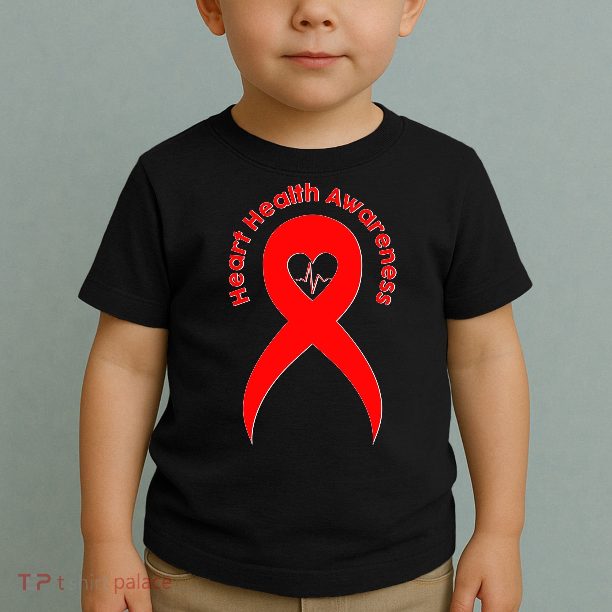 Heart Health Awareness Red Ribbon Toddler T-Shirt
