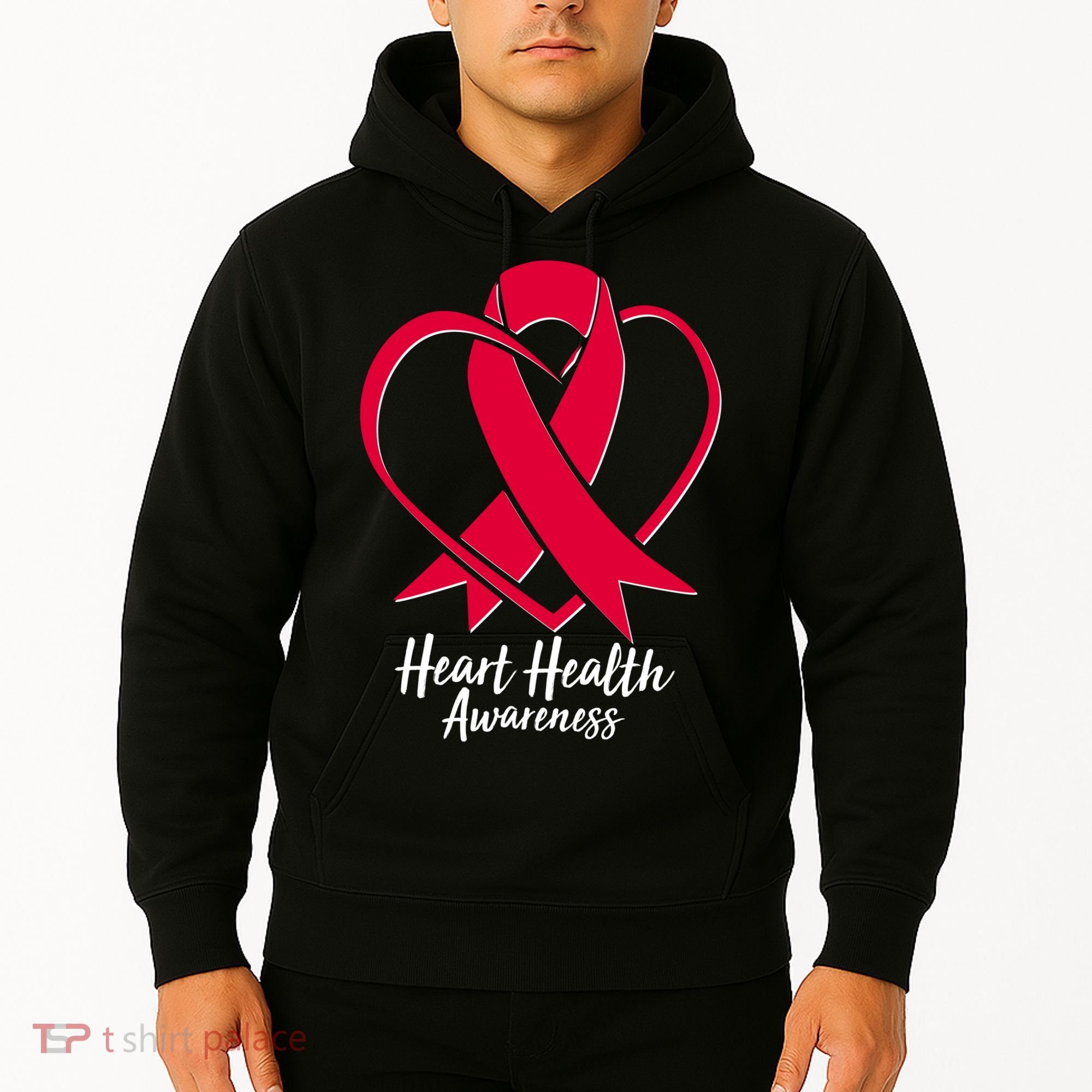 Heart Health Awareness Ribbon Hoodie