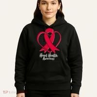 Heart Health Awareness Ribbon Hoodie thumb 5