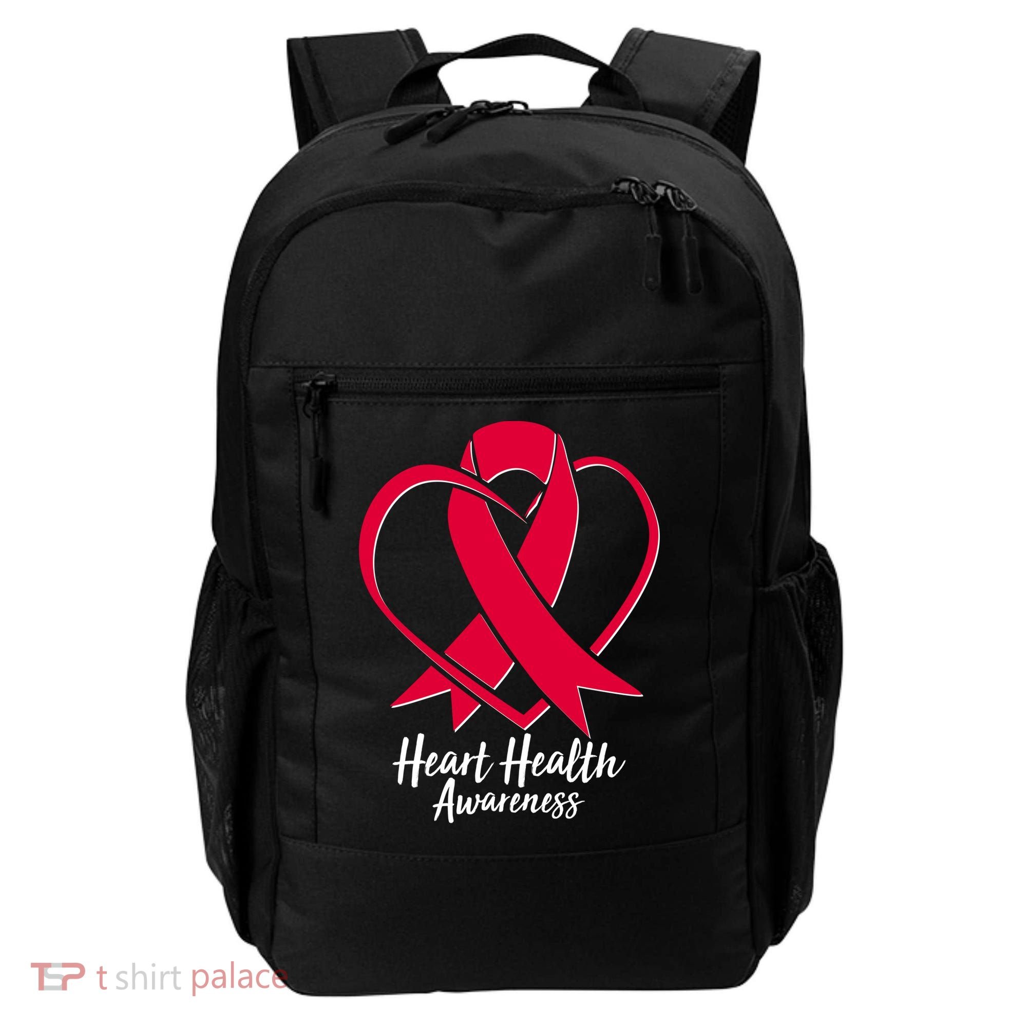 Heart Health Awareness Ribbon Backpack