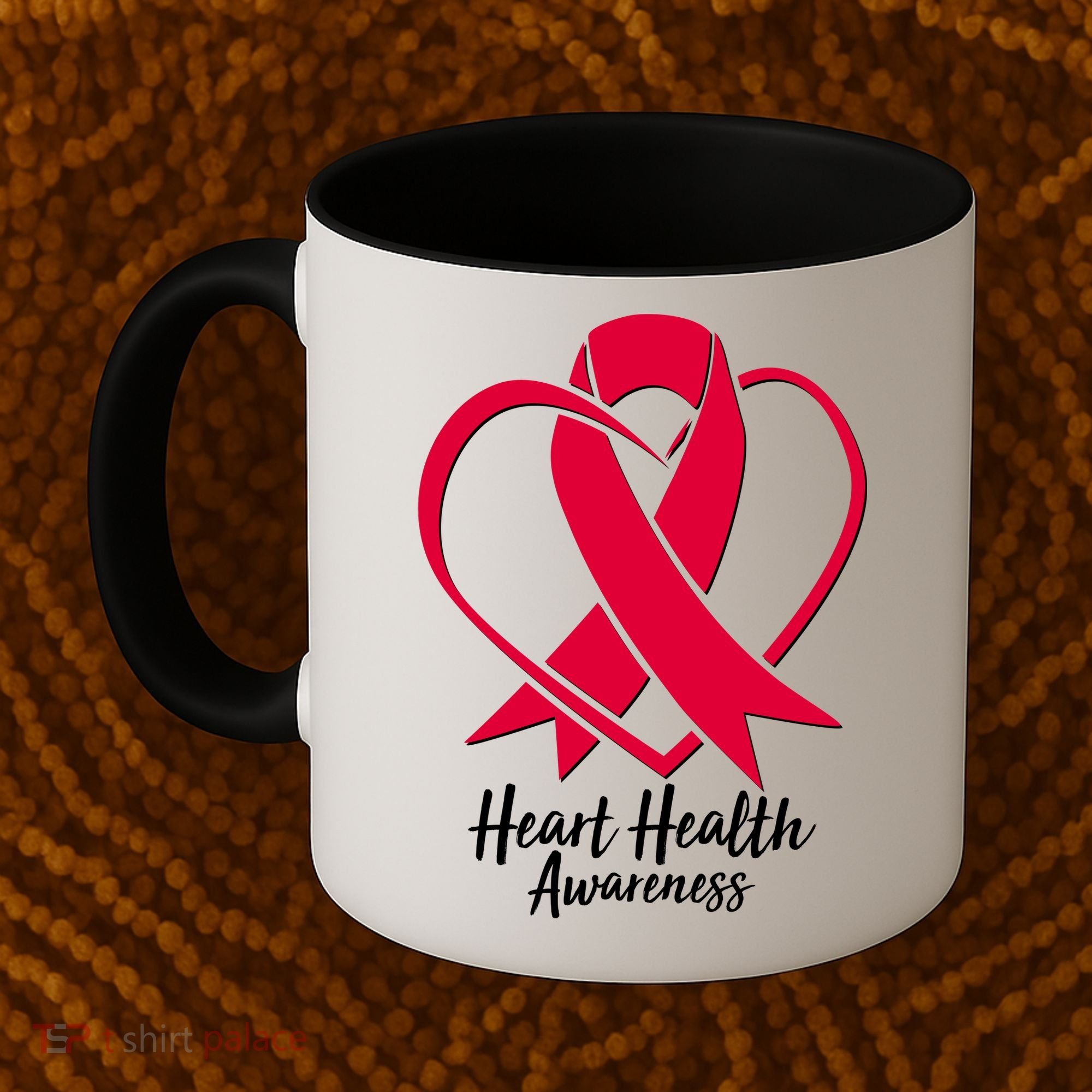 Heart Health Awareness Ribbon Coffee Mug