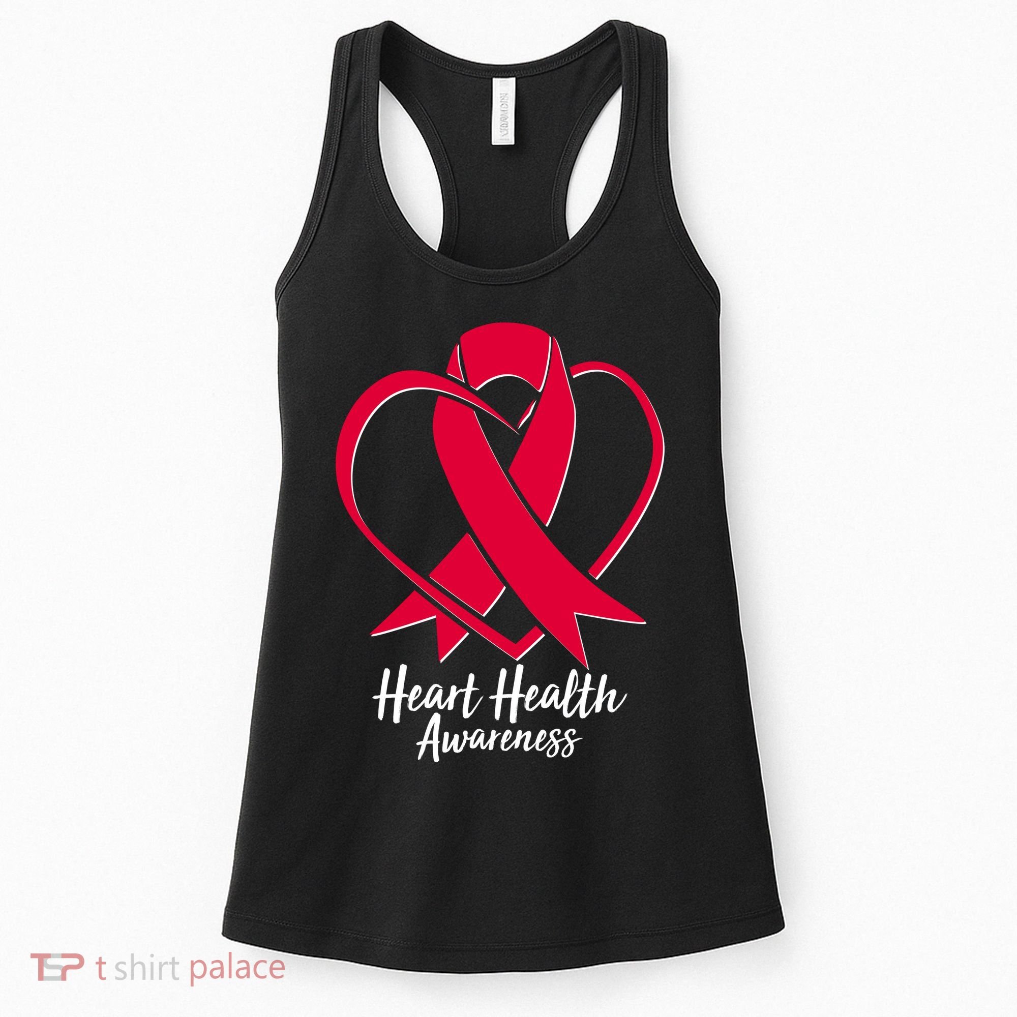 Heart Health Awareness Ribbon Women's Tank Top